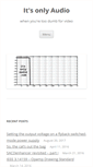 Mobile Screenshot of itsonlyaudio.com