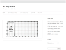 Tablet Screenshot of itsonlyaudio.com